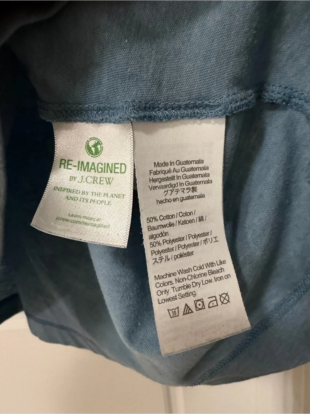 J. Crew Men’s Crew Neck Tee in Dusty Blue